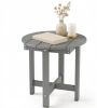Weather-Resistant Waterproof HIPS Adirondack Side Table Outdoor Coffee Table with Smooth Surface for Garden Lawn Poolside