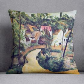 Road bend by Cezanne Cushion (Insert: Without Insert, size: 20" X 20")