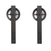 4.9FT/6FT/6.6FT/8FT Black Carbon Steel Big Hanger Roller Interior Sliding Barn Door Hardware