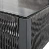 4-Piece Rope Patio Furniture Set, Outdoor Furniture with Tempered Glass Table