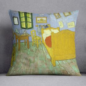 Van Gogh Vincents bedroom Cushion (Insert: With Insert, size: 20" X 20")